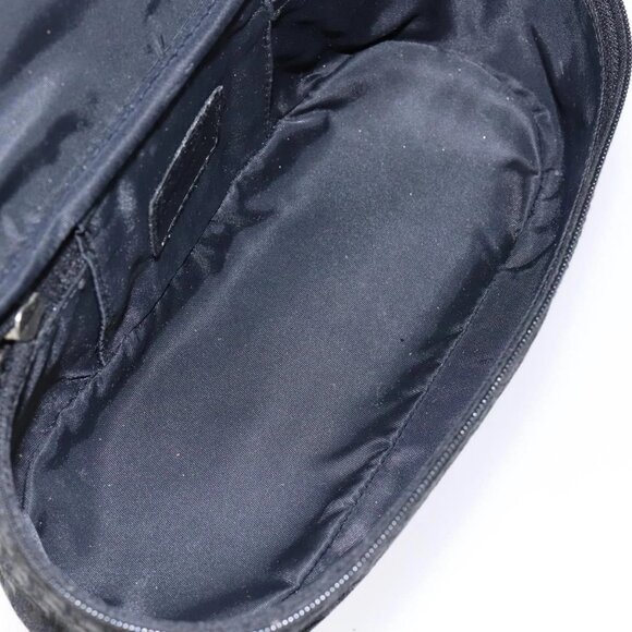 Christian Dior Trotter Canvas Vanity Pouch Black Silver Auth yk19248 - Picture 11 of 16